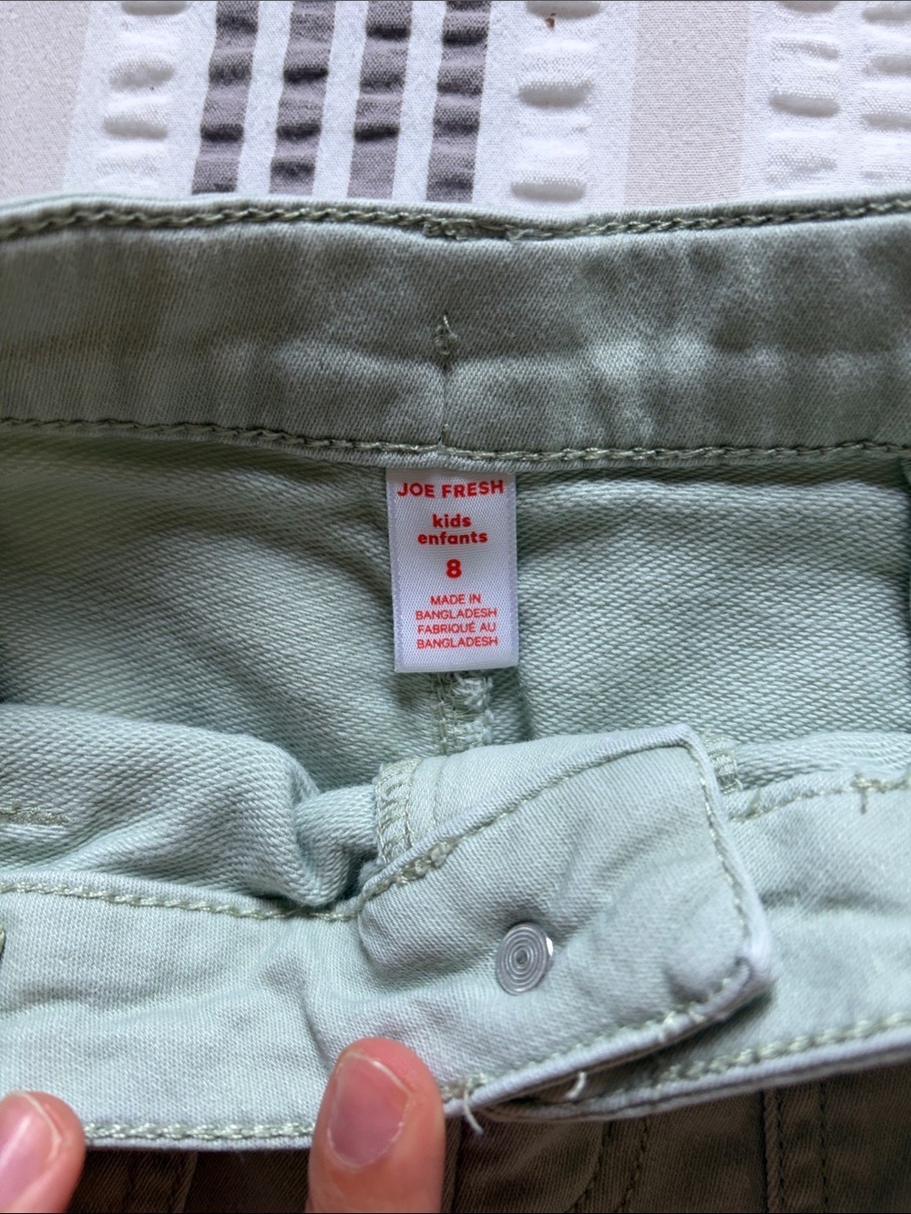 Joe Fresh Light Green Kids Jeans - Picture 4 of 5